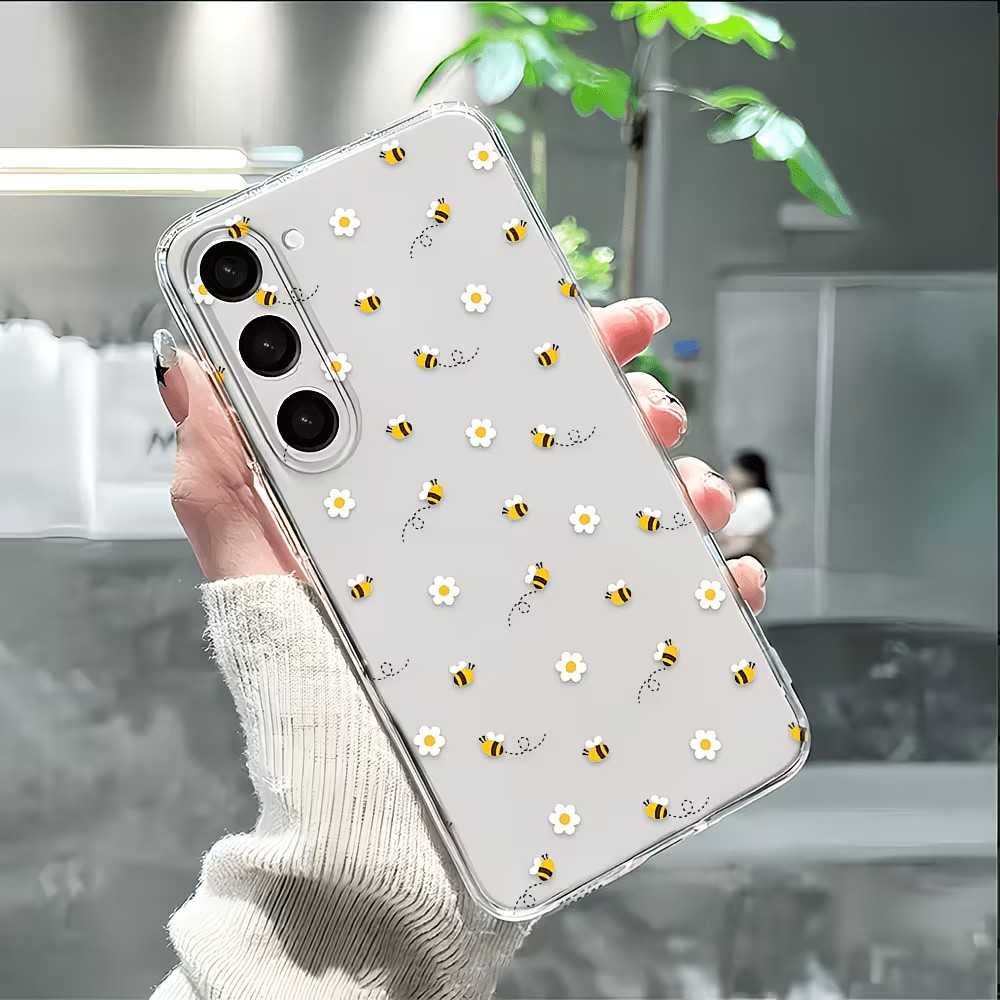 Samsung Galaxy A55 - Cover trasparente in TPU con motivo