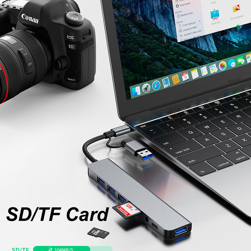 Hub USB TYPE-C 3.0 8-IN-1 con  - Usb Hub Type C recensione e prezzo